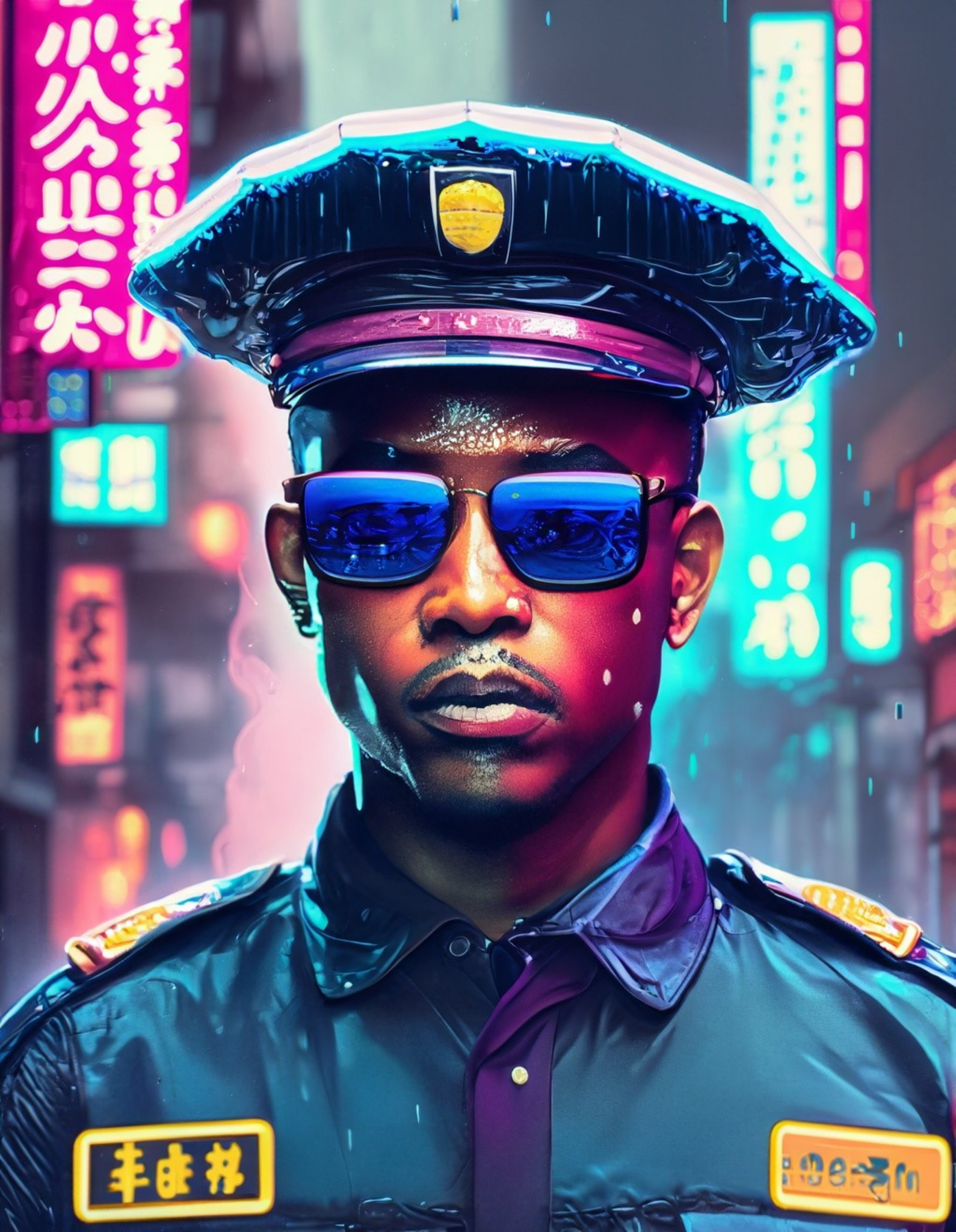 Police cyber punk noir2